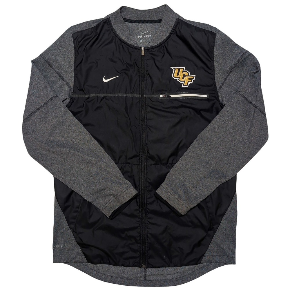 NIKE UCF Knights Full Zip Jacket Black Gray Colorblock Medium M